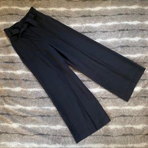 COS High Waisted Wide Leg Paper Bag Pants